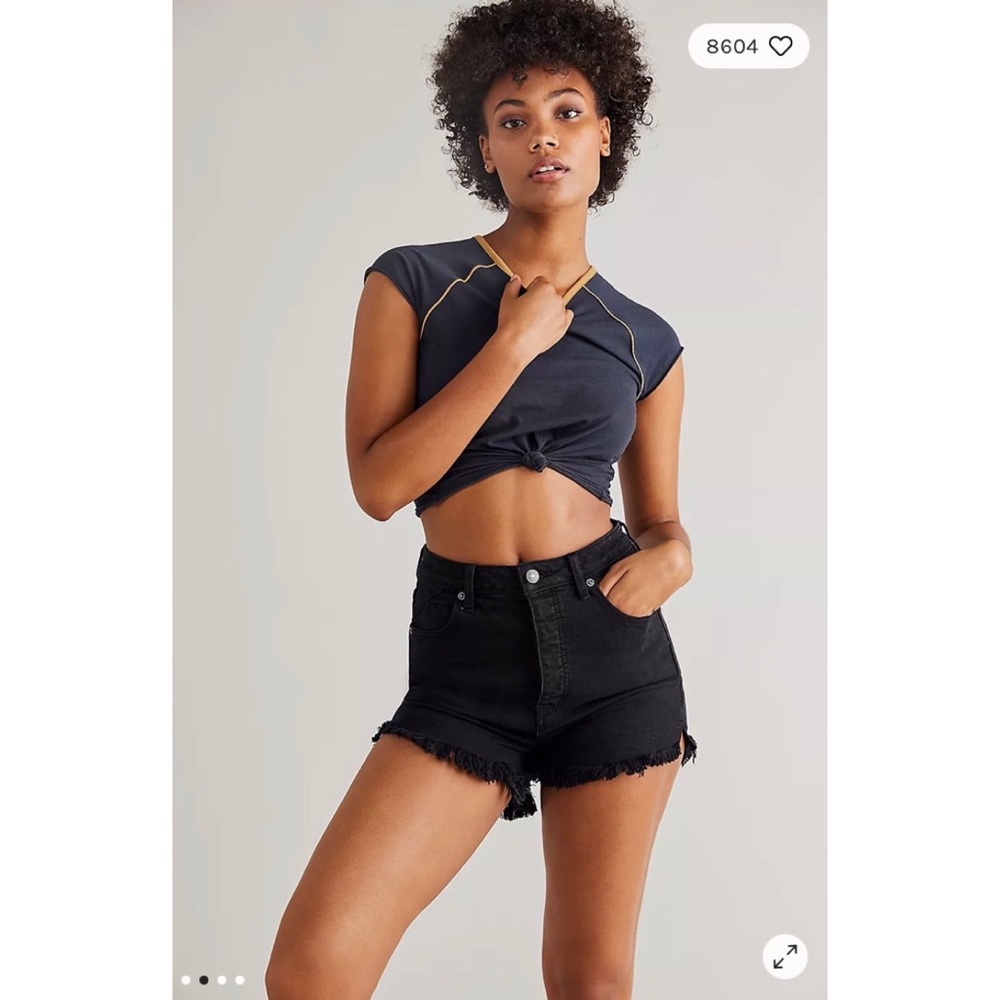 Free People Black Shorts